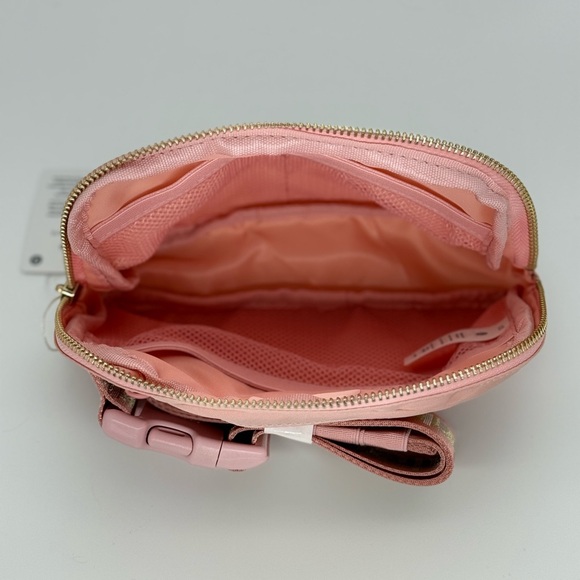 NWT Lululemon Pink/Gold Everywhere Wordmark Belt Bag - Picture 4 of 8